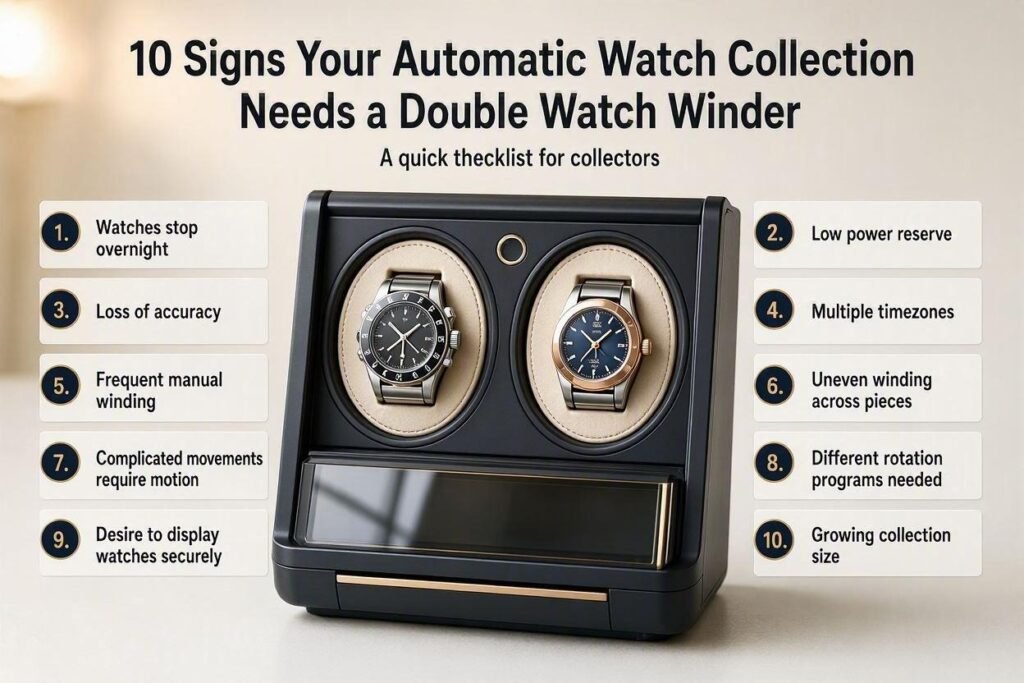 10 Signs Your Automatic Watch Collection Needs a Double Watch Winder